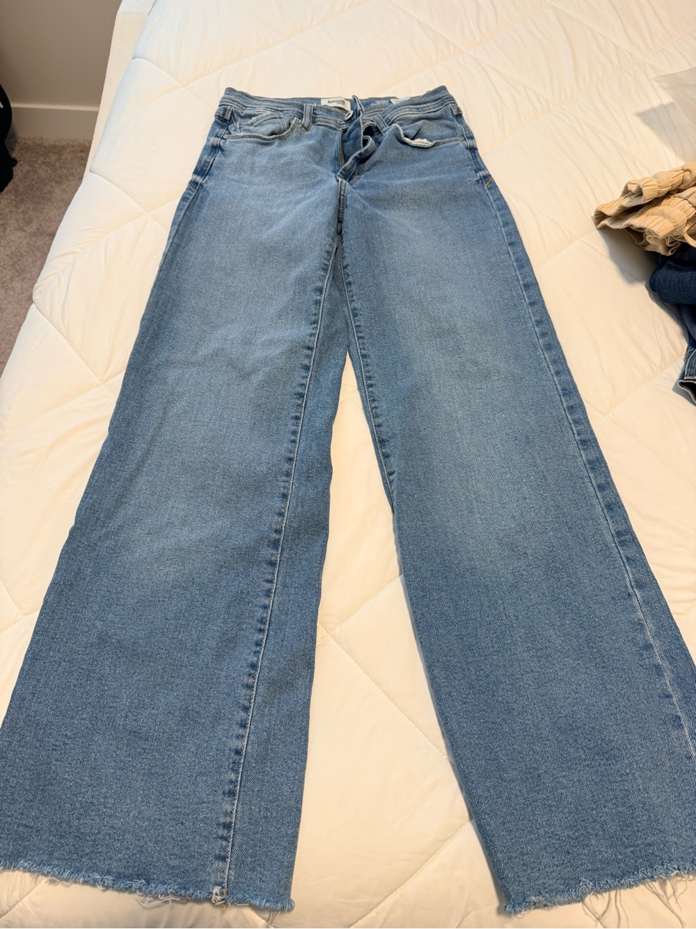 Kensie Light Blue Wide Leg High-Rise Jeans